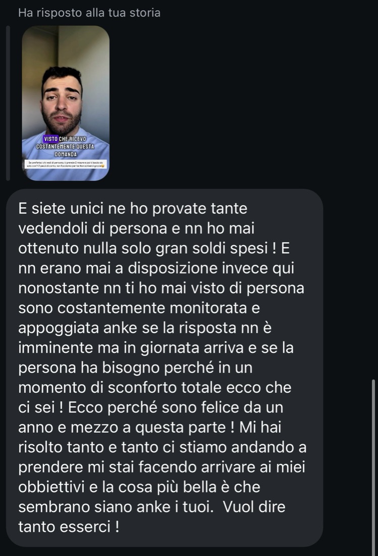 Valentina: nonostante non ti abbia mai visto di persona sono costantemente monitorata