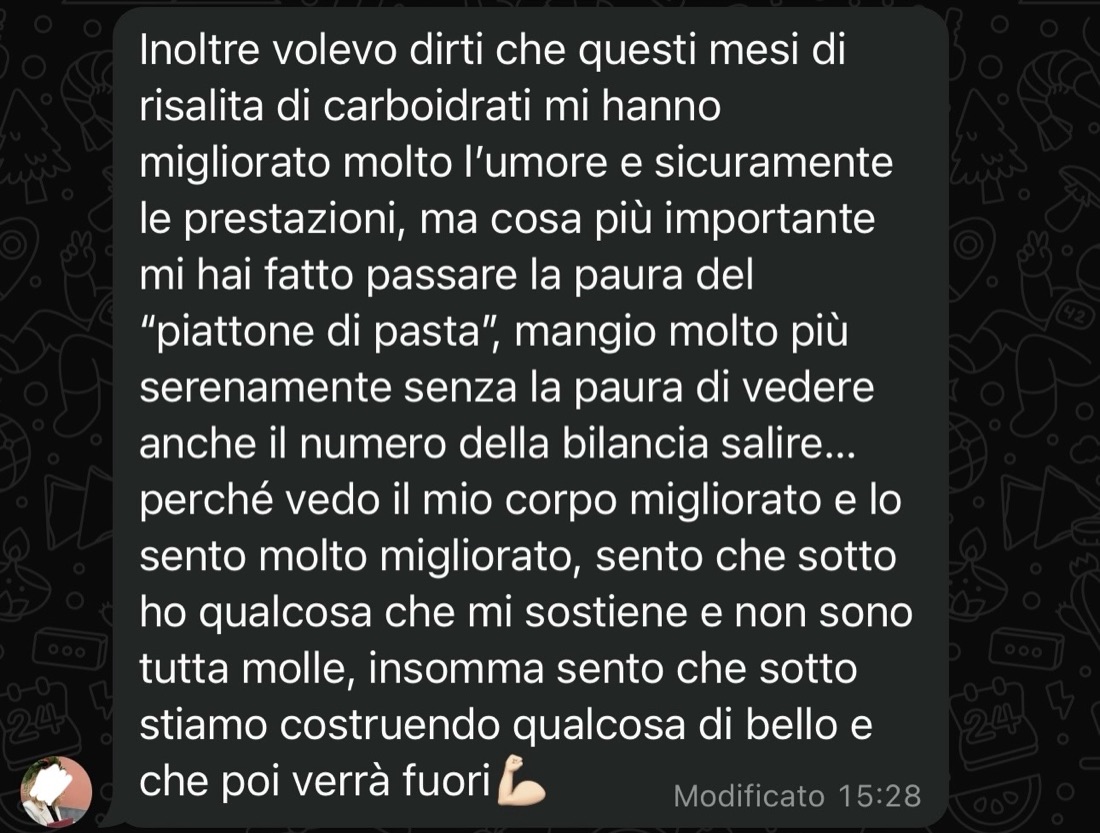 Mi hai fatto passare la paura del piattone di pasta